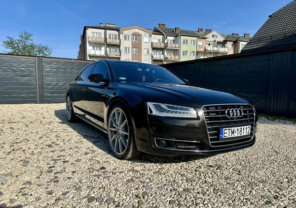 Audi A8 cena 130000 przebieg: 222400, rok produkcji 2013 z Okonek małe 466